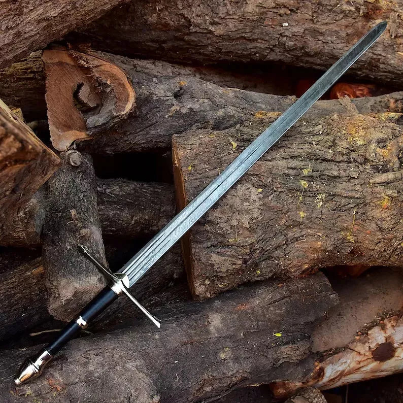 Elite Damascus Steel Long Sword-Tales of Valhalla