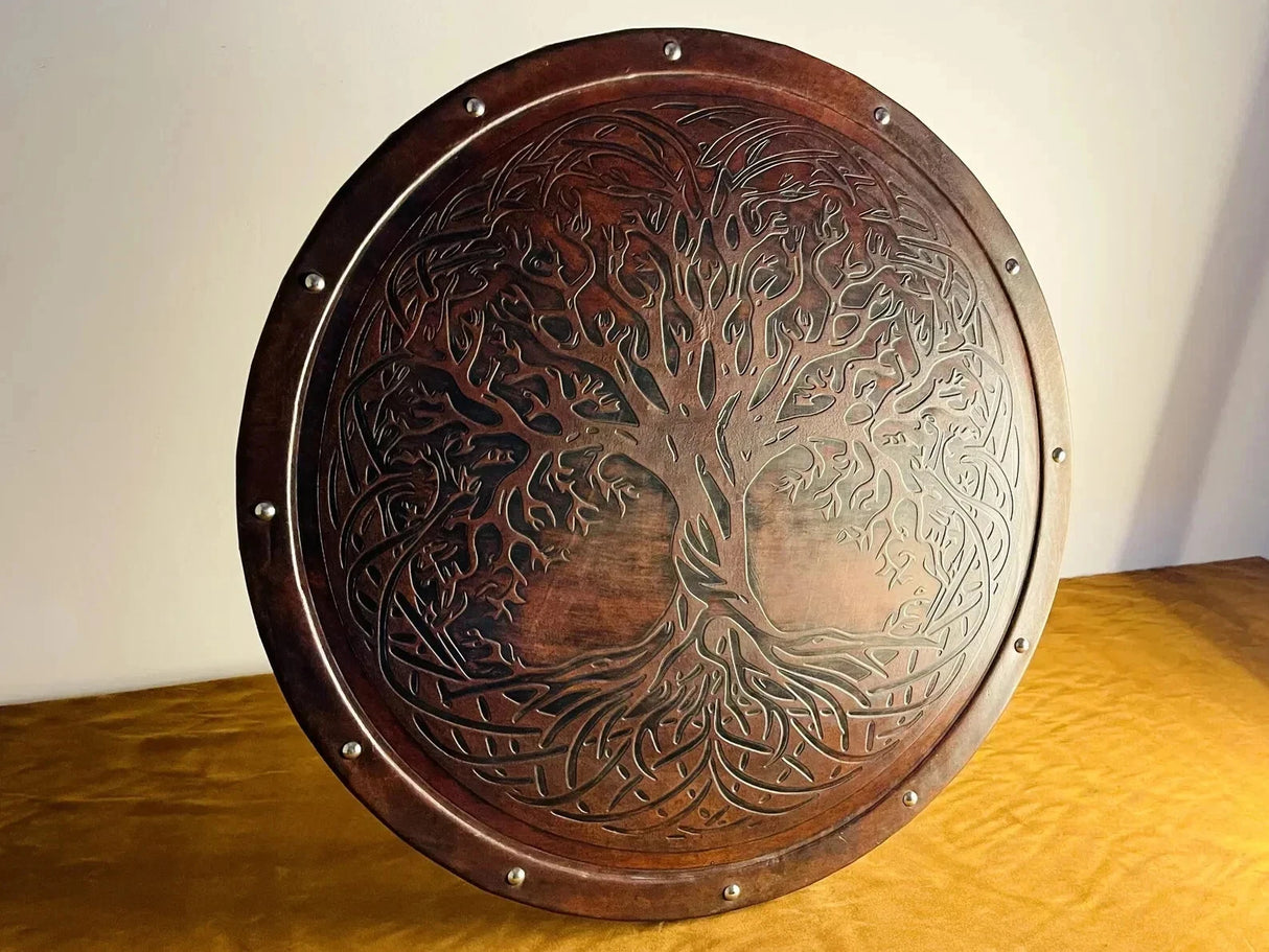 Tree of Life Leather Shield
