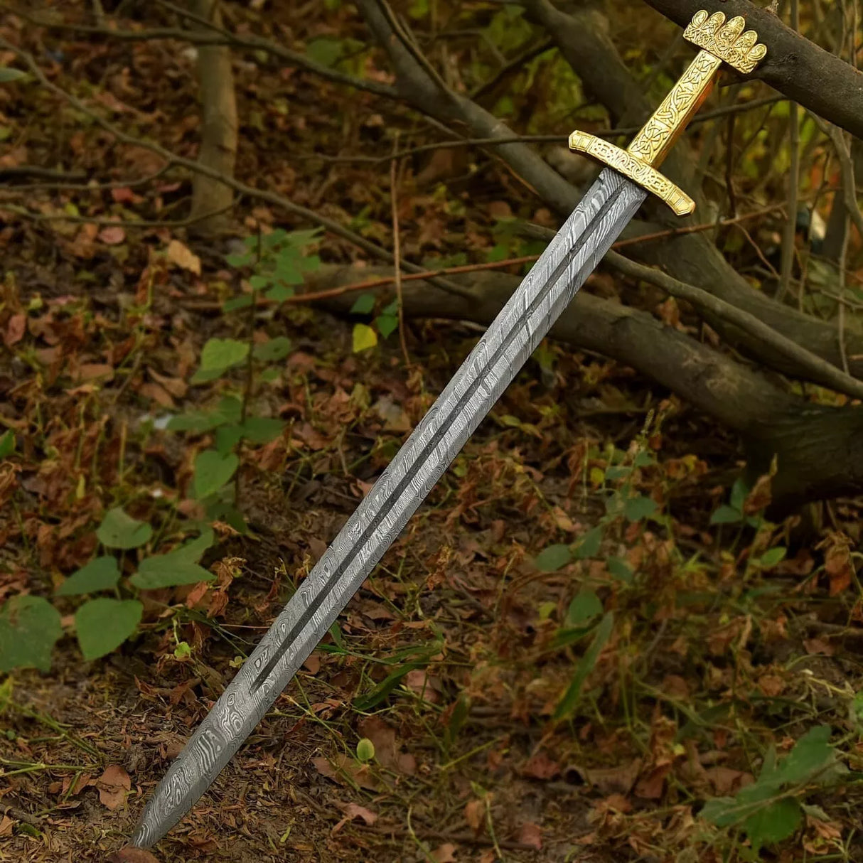 The Valhalla Wooden Damascus Sword-Tales of Valhalla