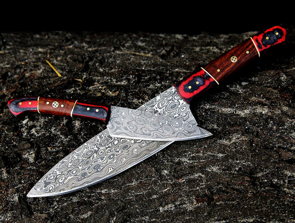 Sigrid Damascus Chef Knife Set – 2 Piece