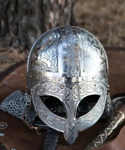 Vendel Etched Chainmail Helmet-Tales of Valhalla