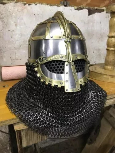 Vendel Chainmail Helmet-Tales of Valhalla