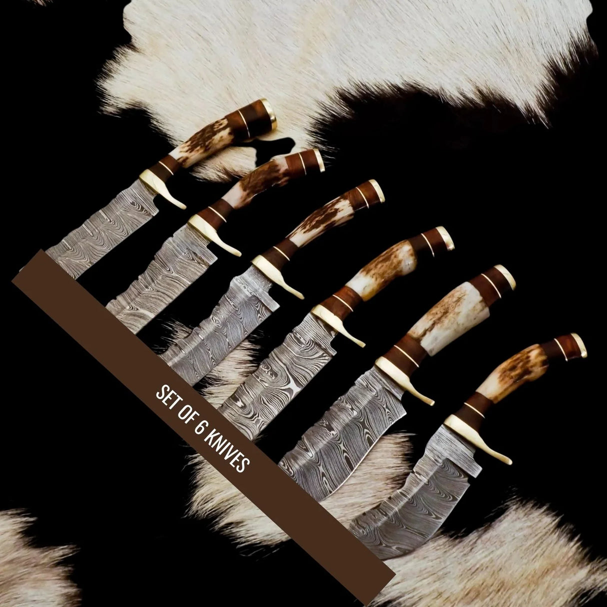 Twist Damascus Steel Skinner Knives-Tales of Valhalla