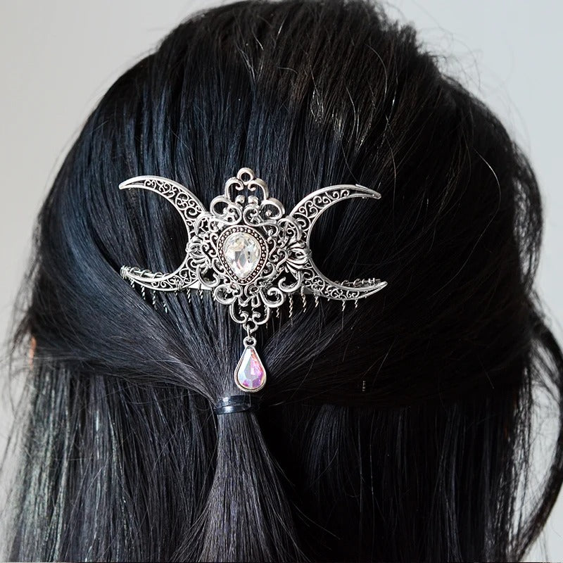 Celtic Elves Crystal Hair Comb-Tales of Valhalla
