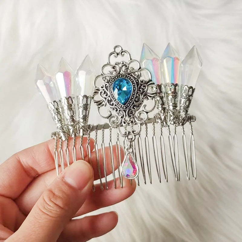 Celtic Elves Crystal Hair Comb-Tales of Valhalla