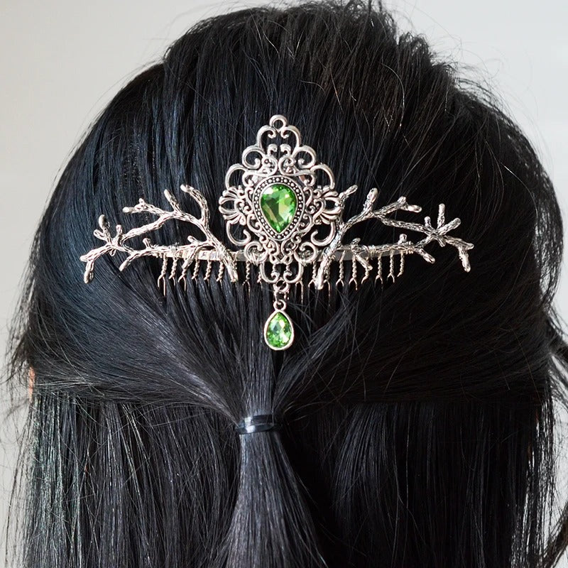 Celtic Elves Crystal Hair Comb-Tales of Valhalla