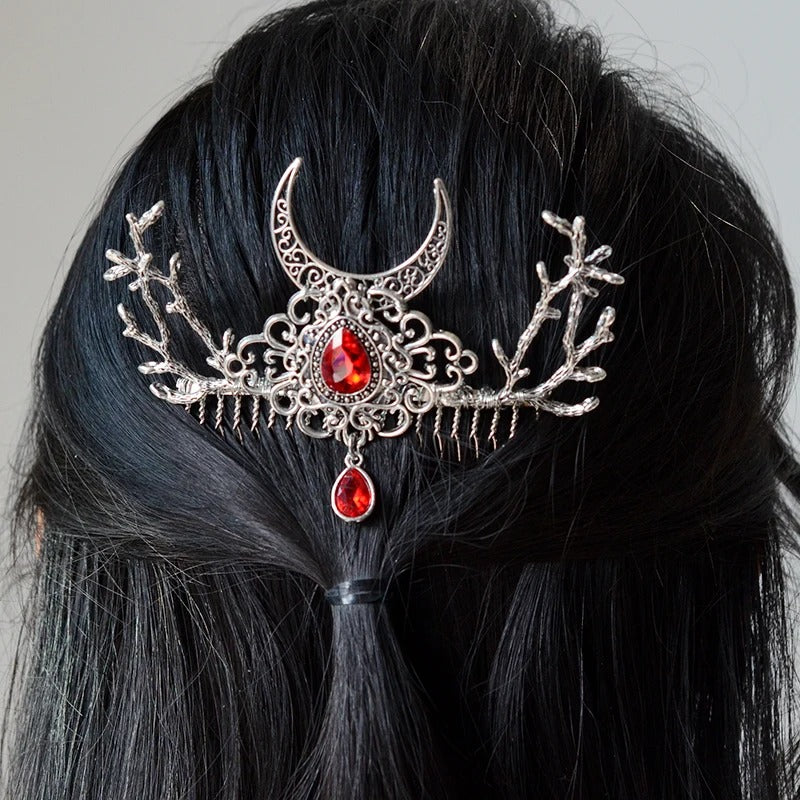 Celtic Elves Crystal Hair Comb-Tales of Valhalla