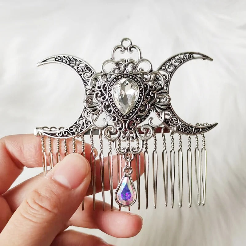 Celtic Elves Crystal Hair Comb-Tales of Valhalla