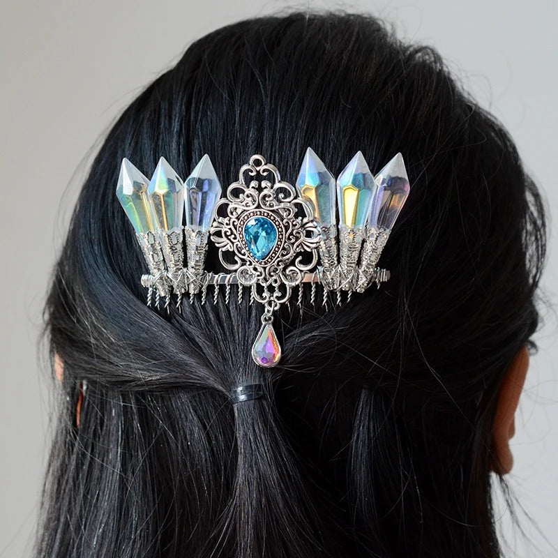Celtic Elves Crystal Hair Comb-Tales of Valhalla