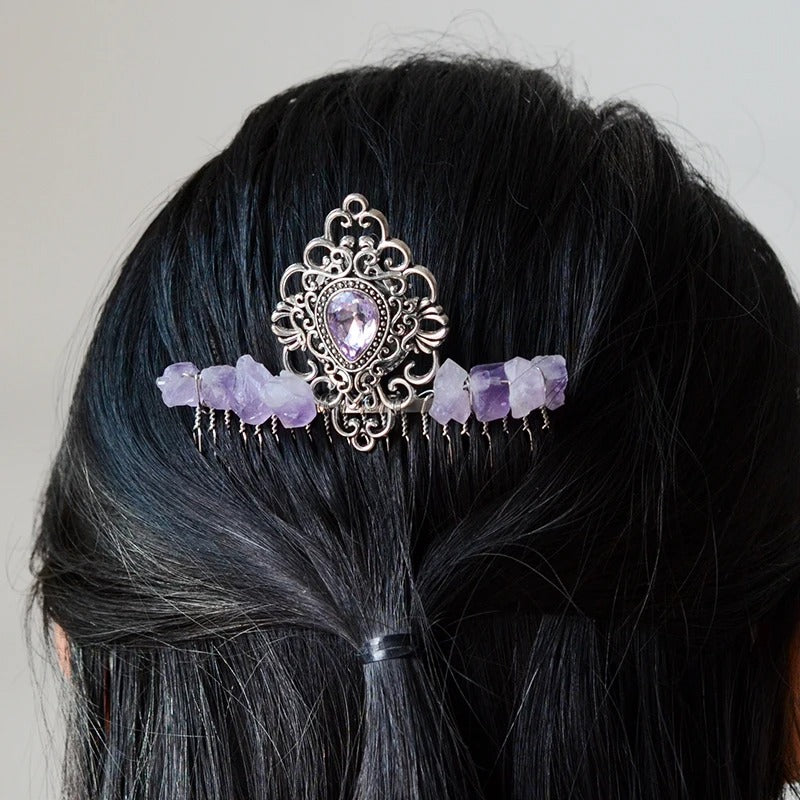 Celtic Elves Crystal Hair Comb-Tales of Valhalla