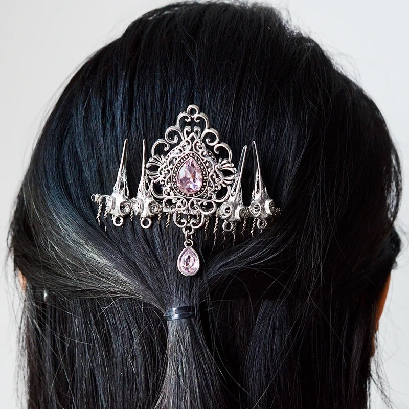 Celtic Elves Crystal Hair Comb-Tales of Valhalla