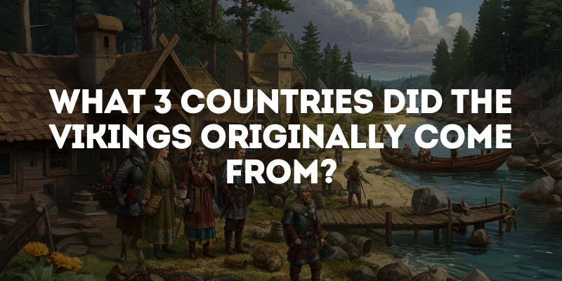 What 3 Countries Did The Vikings Originally Come From?