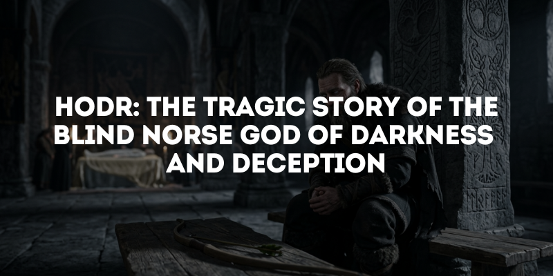 Hodr: The Tragic Story of the Blind Norse God of Darkness and Deception