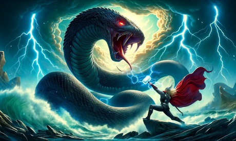 Jormungandr, The Midgard Serpent of Norse Mythology
