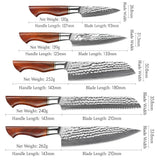 Amaranthus Damascus 5pcs Chef Knife Set