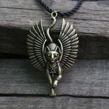 Ancient Egyptian Bastet Cats Necklace