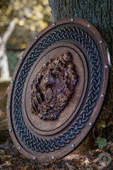 Berserker Totem Oaken Carved Shield