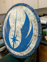 Blue Energy Battle Scarred Shield