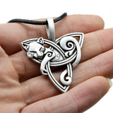 Celtic Cat Triquetra Necklace