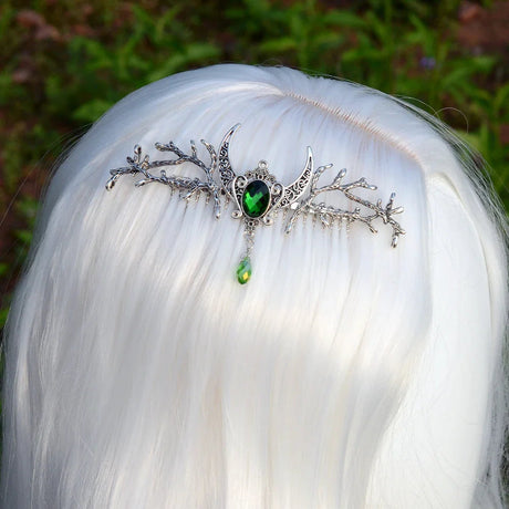 Celtic Forest Elves Crystal Hair Comb-Tales of Valhalla