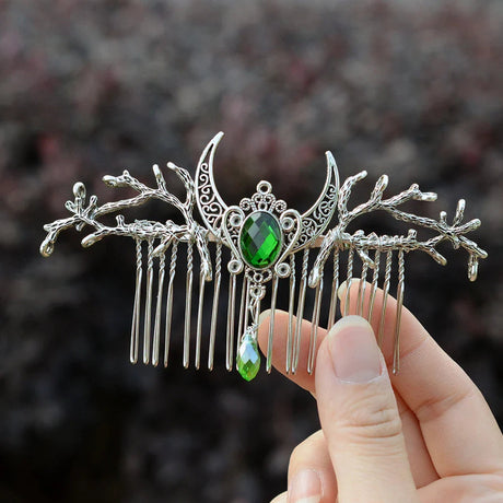 Celtic Forest Elves Crystal Hair Comb-Tales of Valhalla