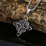 Celtic Knot Hollowed Pendant Necklace