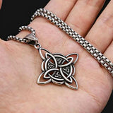 Celtic Knot Hollowed Pendant Necklace