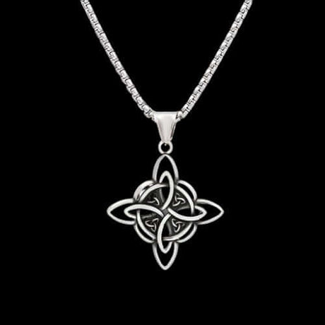 Celtic Knot Hollowed Pendant Necklace