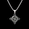 Celtic Knot Hollowed Pendant Necklace