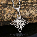 Celtic Knot Hollowed Pendant Necklace-Tales of Valhalla