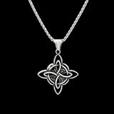 Celtic Knot Hollowed Pendant Necklace-Tales of Valhalla