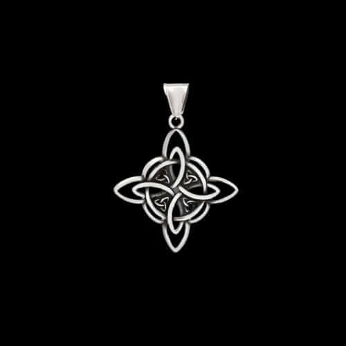 Celtic Knot Hollowed Pendant Necklace-Tales of Valhalla