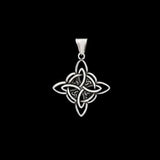 Celtic Knot Hollowed Pendant Necklace-Tales of Valhalla