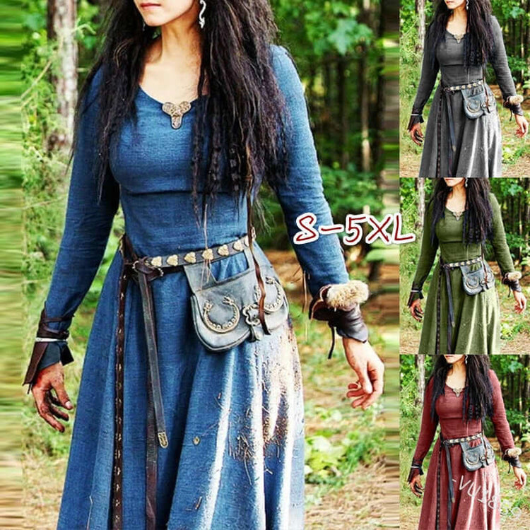 Viking Valhalla Cartoon Women's Robe