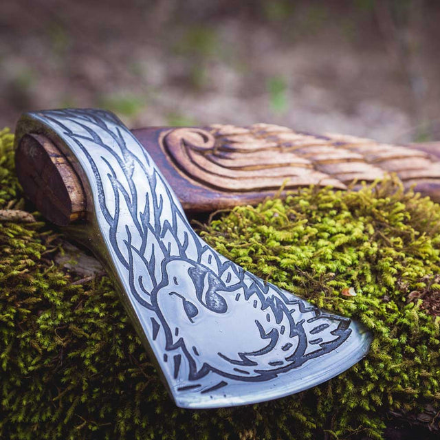 Eagle Etched Axe