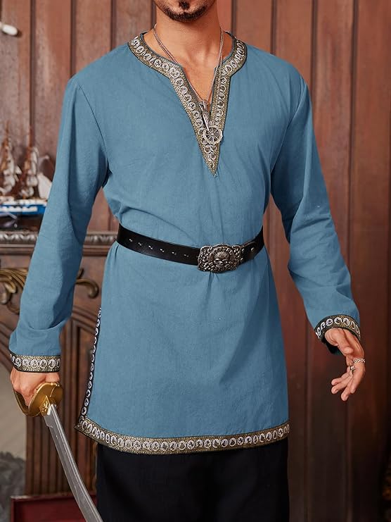 Embroidered Cuff Long Sleeved Tunic