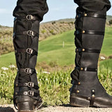 Faux Leather Gaiter Boots Cover