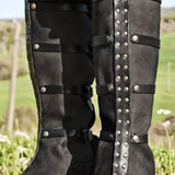 Faux Leather Gaiter Boots Cover