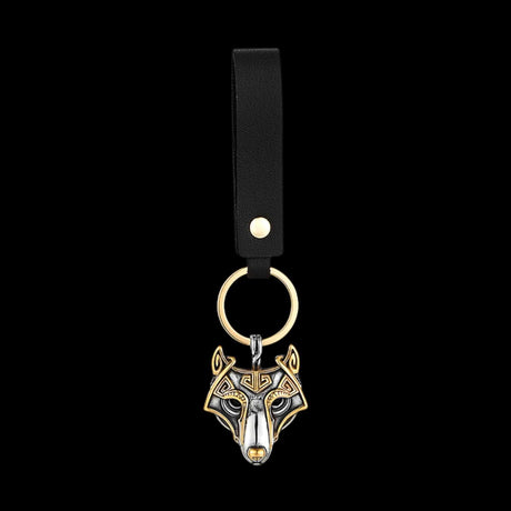 Fenrir Head Keychain-Tales of Valhalla