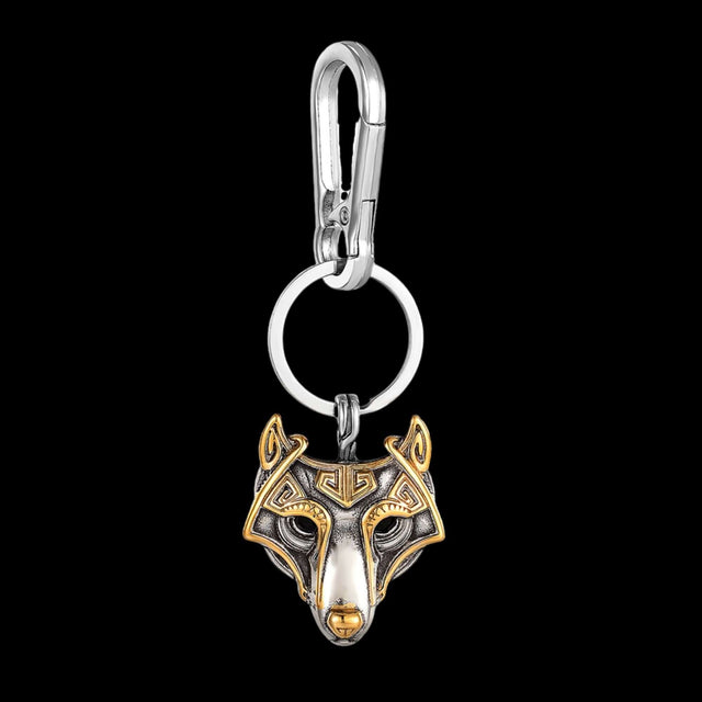 Fenrir Head Keychain