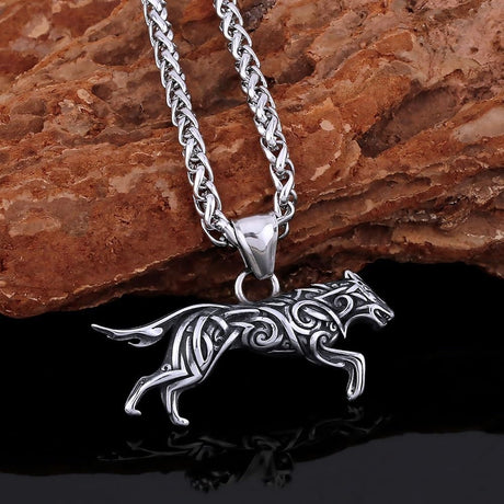 Fenrir Wolf Necklace-Tales of Valhalla