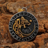 Fenrir Wolf Viking Necklace