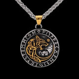 Fenrir Wolf Viking Necklace