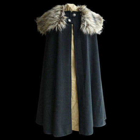 Fur Collar Viking Cloak-Tales of Valhalla