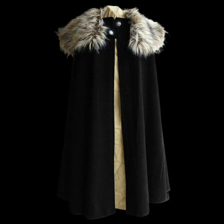 Fur Collar Viking Cloak-Tales of Valhalla