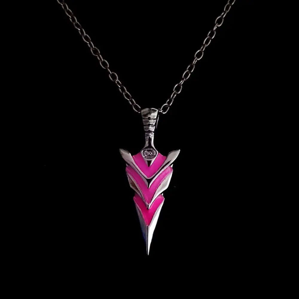 Glow-In-The-Dark Arrow Pendant Necklace