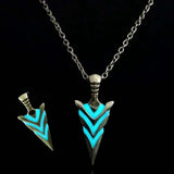 Glow-In-The-Dark Arrow Pendant Necklace