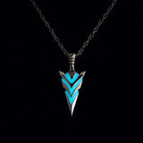 Glow-In-The-Dark Arrow Pendant Necklace