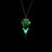 Glow-in-the-Dark Raven Skull Necklace