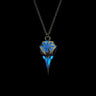 Glow-in-the-Dark Raven Skull Necklace